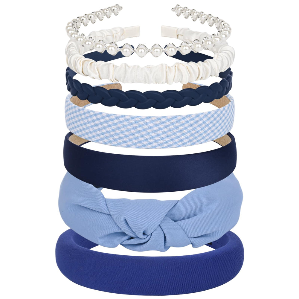 LYroo bandes-cheveux bleu rembourrees pour un confort durable et maintien anti-glisse.
