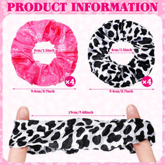 Lyrow serre-cheveux imprimé vache rose, six modèles variés pour assortir toutes vos tenues.
