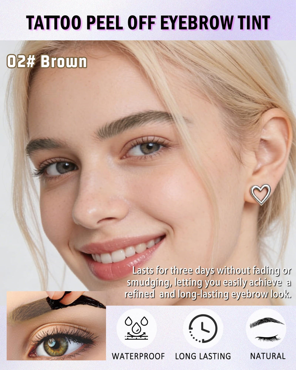 LYSdefeu brosse applicateur sourcils – application nette et précise.