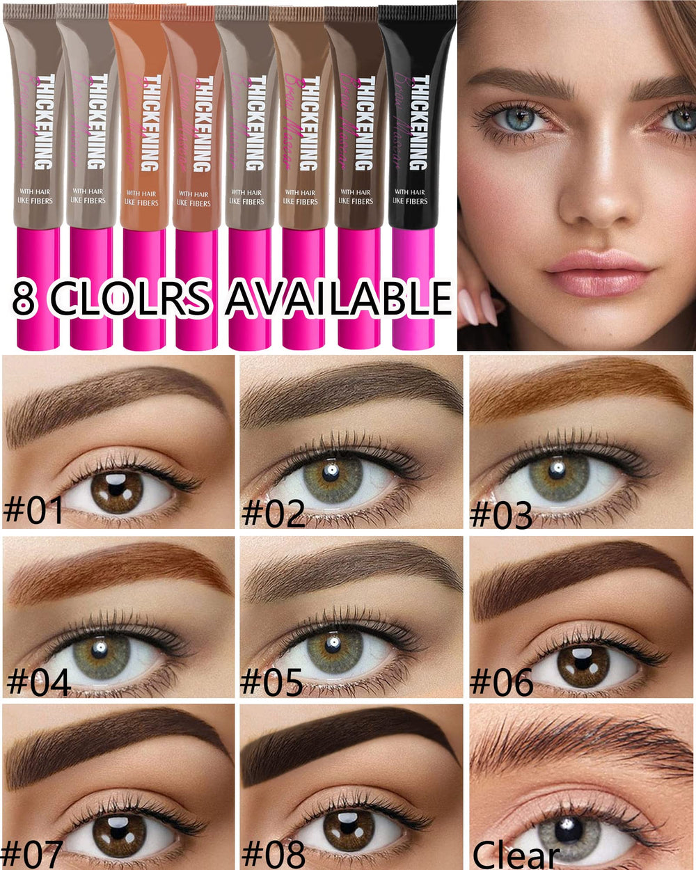 LYSdefeu Brow Gel Transparent: tenue forte sans effet collant.