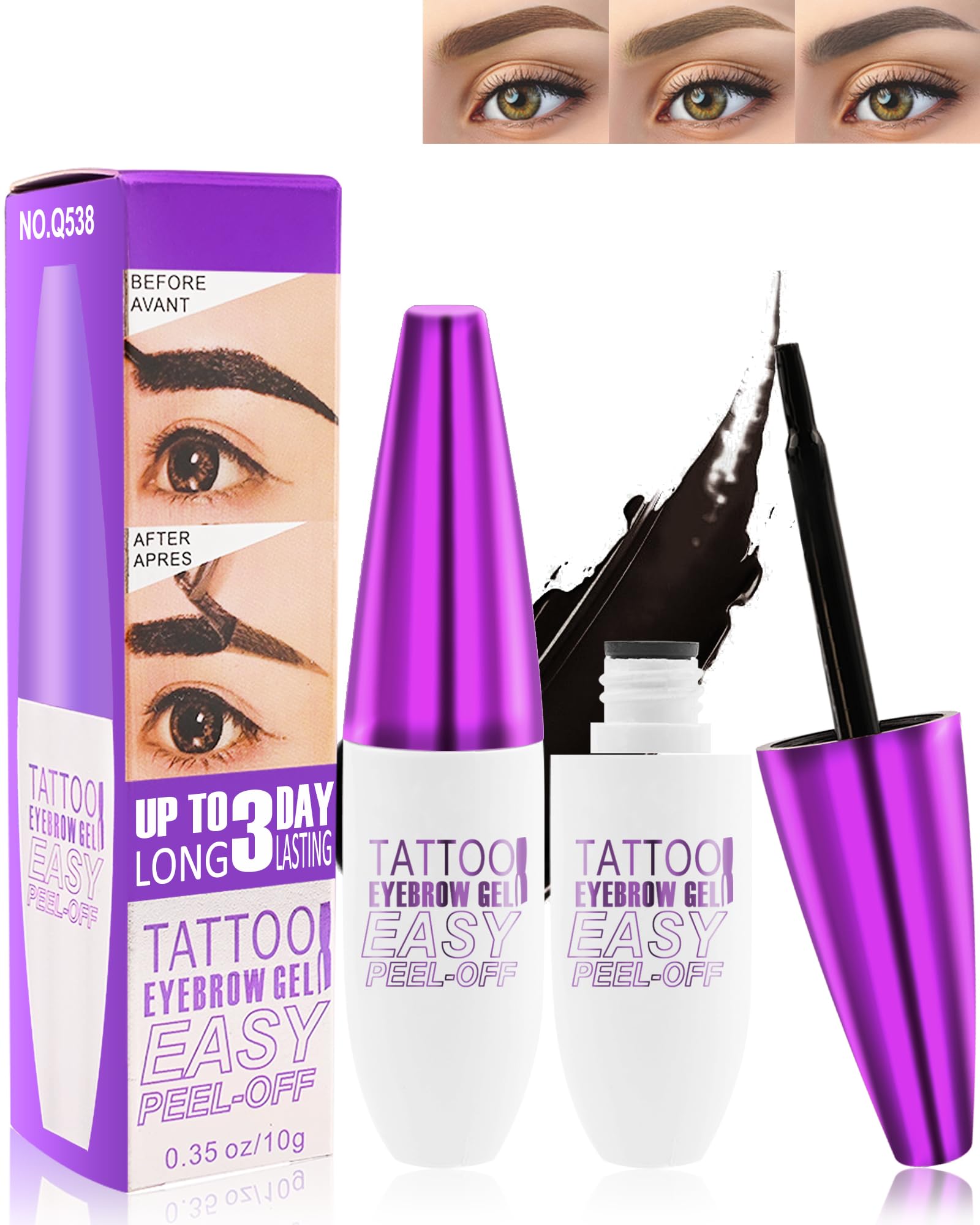 LYSdefeu coffret gel-teinte-sourcils emballage élégant, cadeau pratique