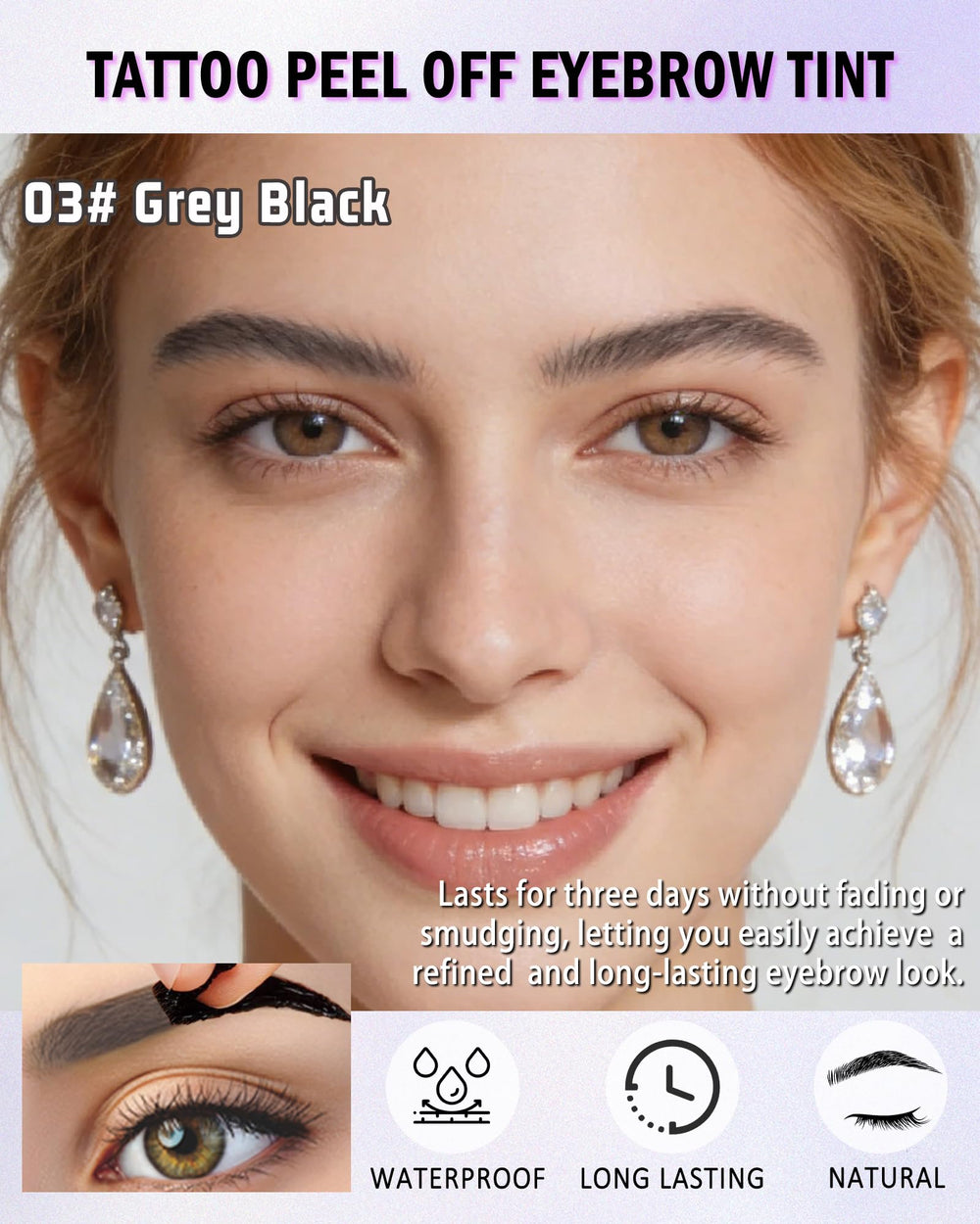 LYSdefeu applicateur gel-teinte-sourcils application précise et homogène