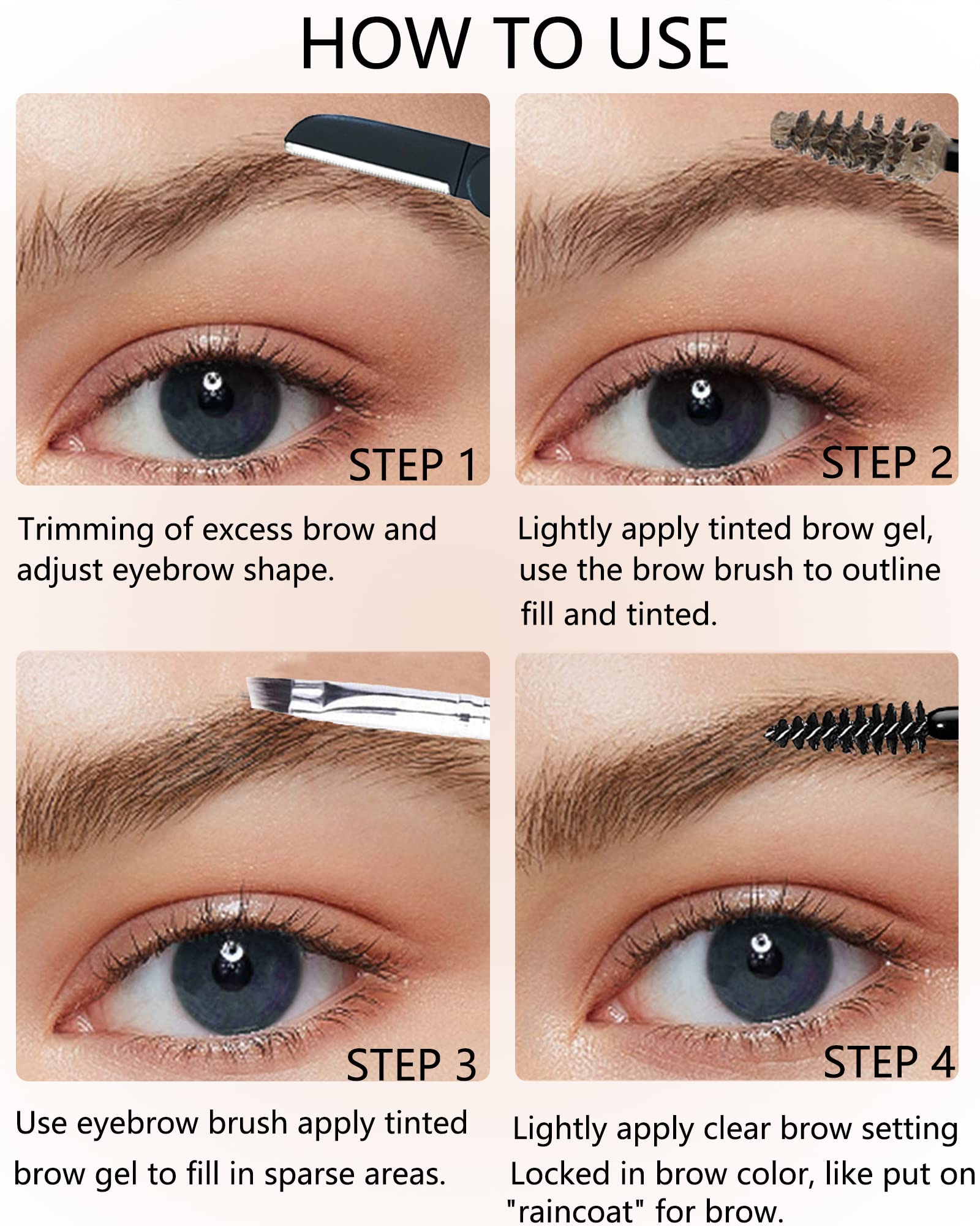 LYSdefeu Pinceau Sourcils: outil fin pour un traçage précis.