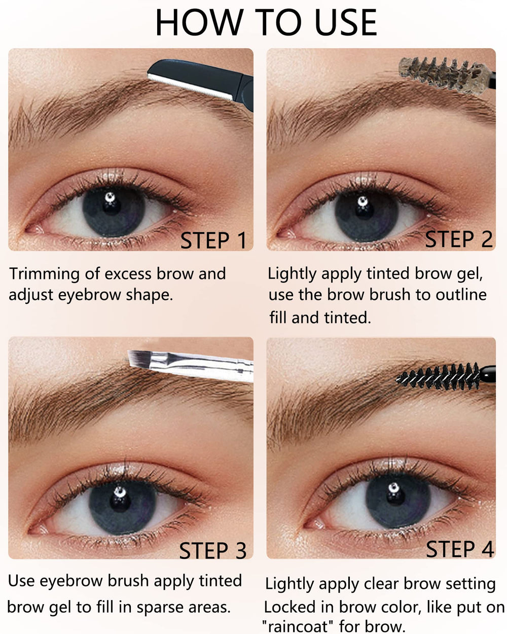 LYSdefeu Pinceau Sourcils: outil fin pour un traçage précis.