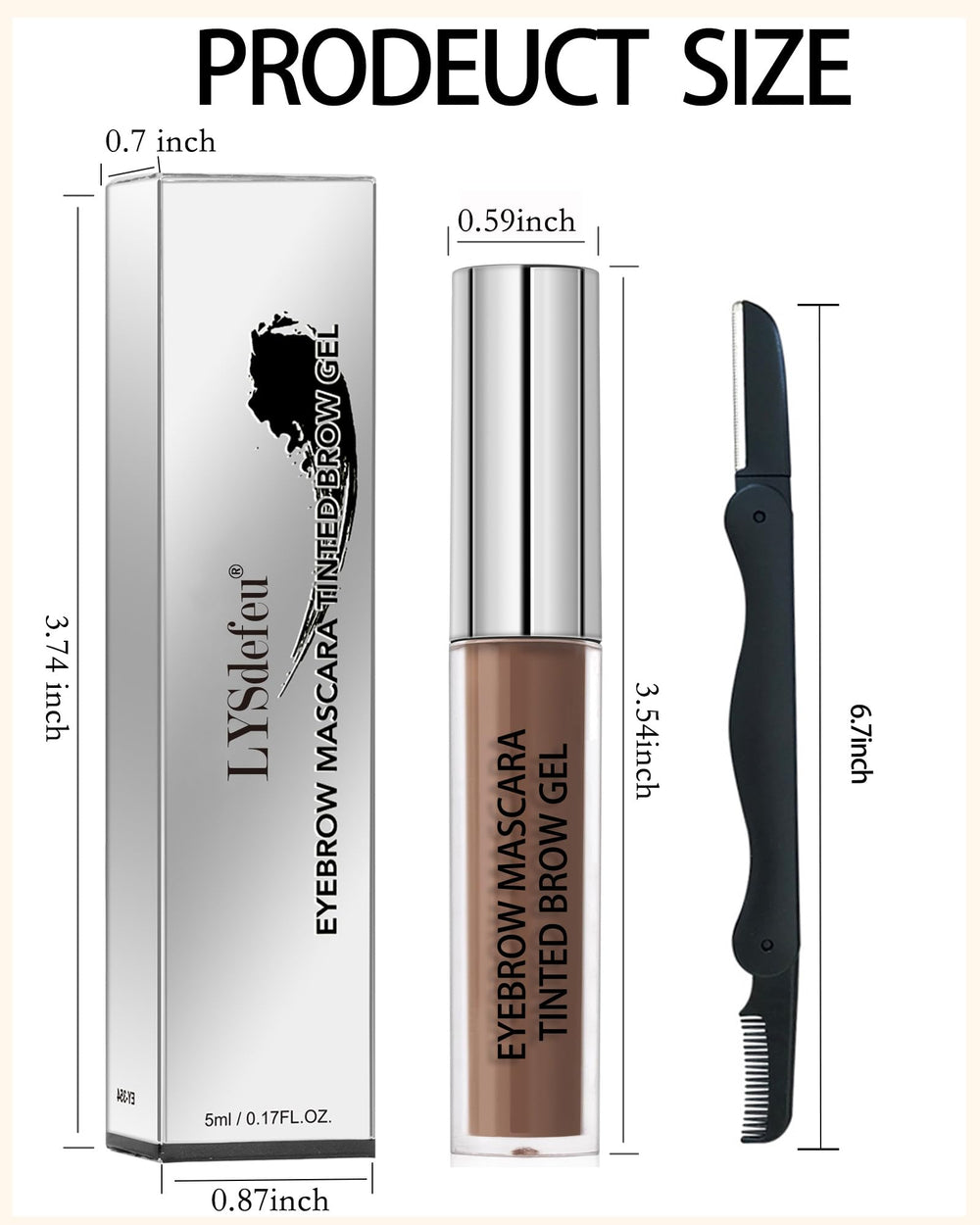 LYSdefeu rasoir et brosse inclus pour retouches rapides.