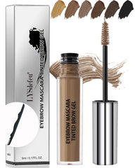 LYSdefeu gel teinté pour sourcils avec brosse, tenue longue durée et effet naturel.