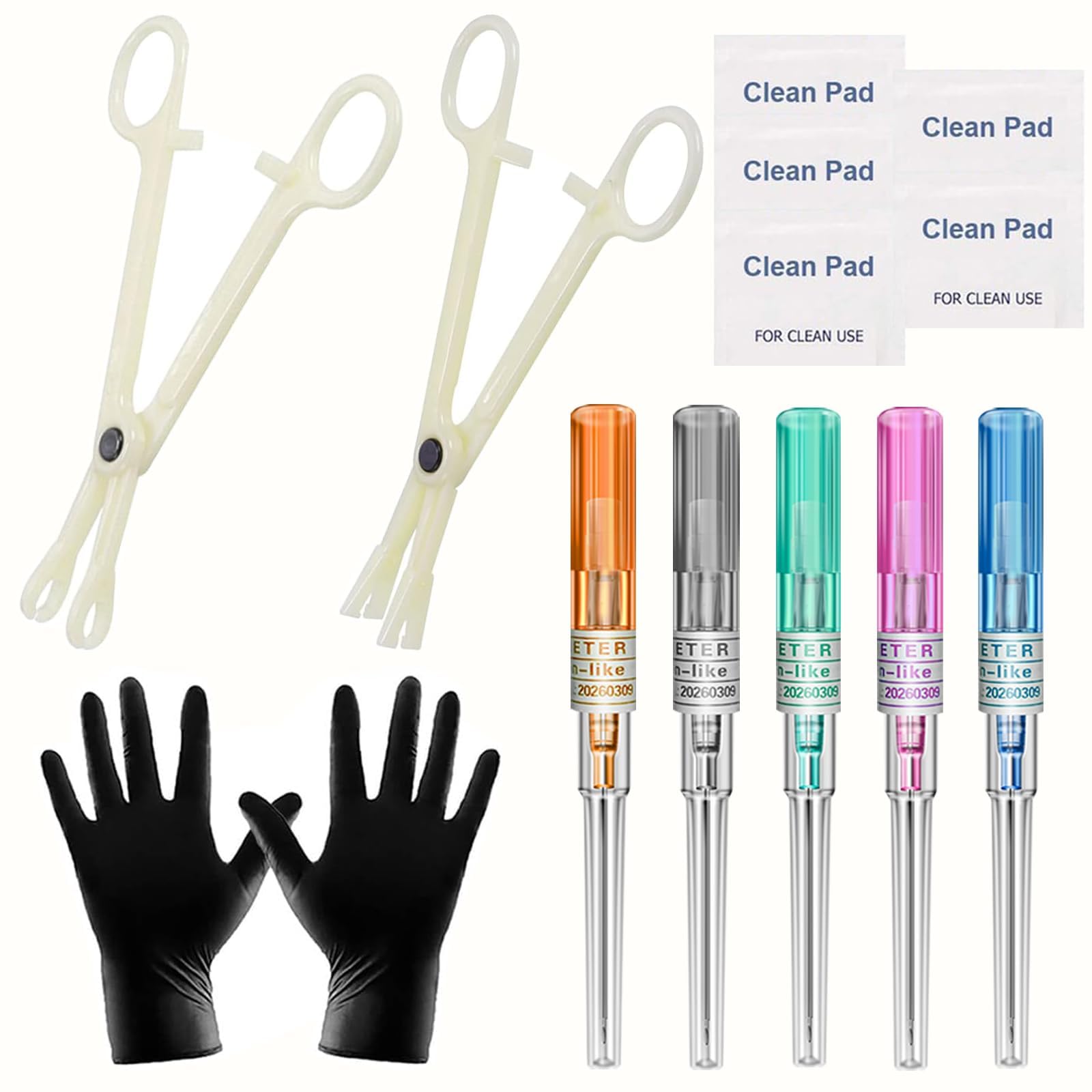 Lyuxzad kit piercing 14 pièces – ensemble complet pour débutants.