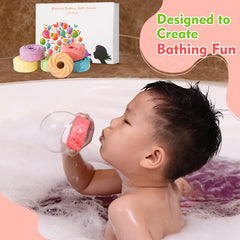 Bombe de bain LZLTAUY Rose, mousse douce pour les enfants pendant le bain.