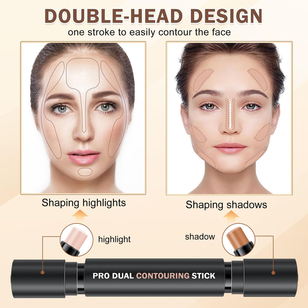 LZXLUKGIR bâton éclairateur crème nacrée dorée, apporte une lueur naturelle et fraîche.