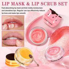 LZXLUKGIR gommage lèvres pasteque, massage doux pour lèvres lisses.