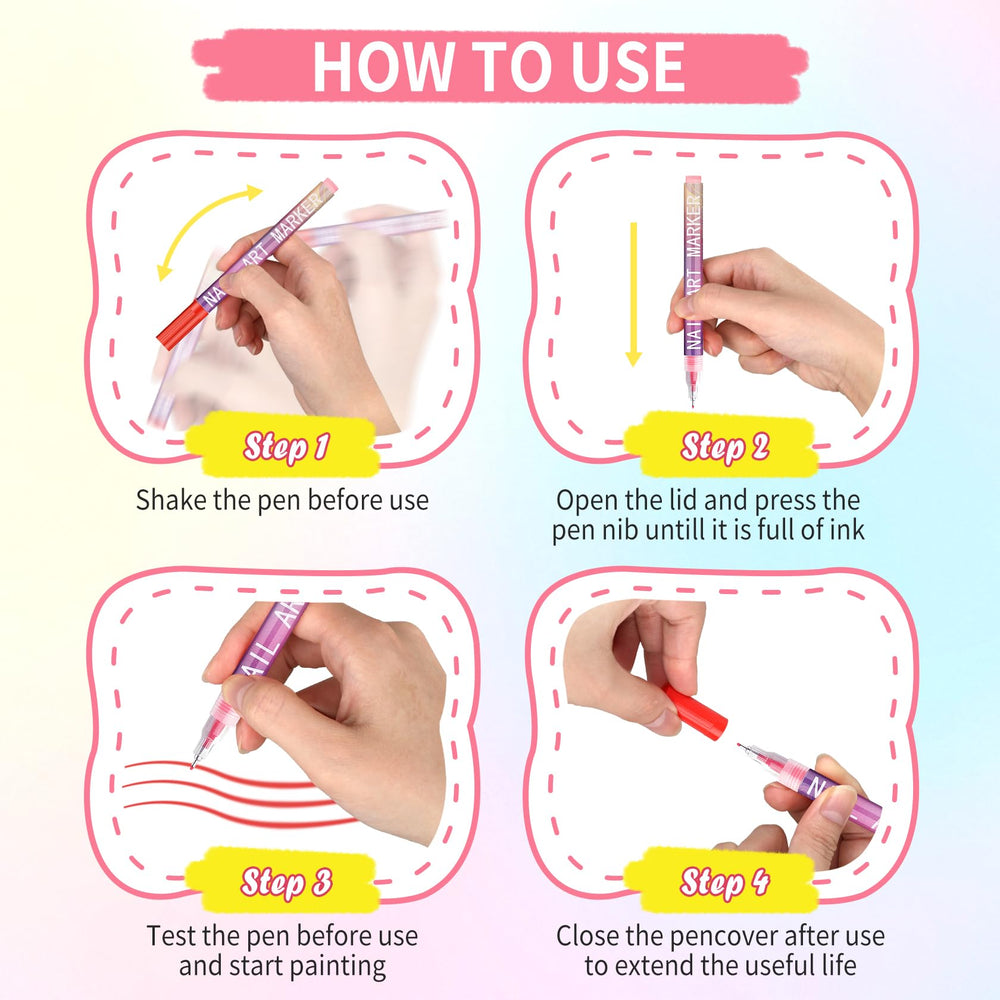 LZXLUKGIR: ongles naturels et extensions décorés avec ce set.