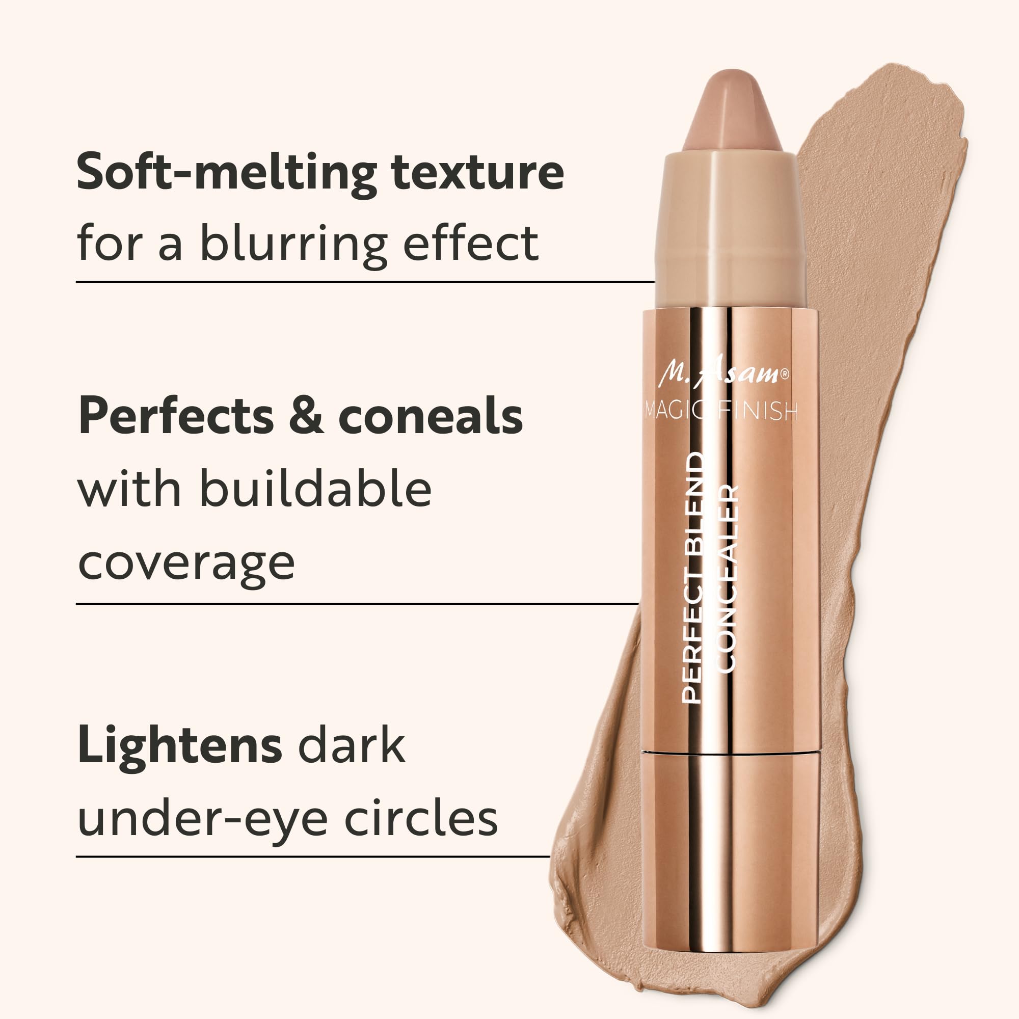 M. Asam Concealer Ivory - texture liquide qui fond pour un fini naturel