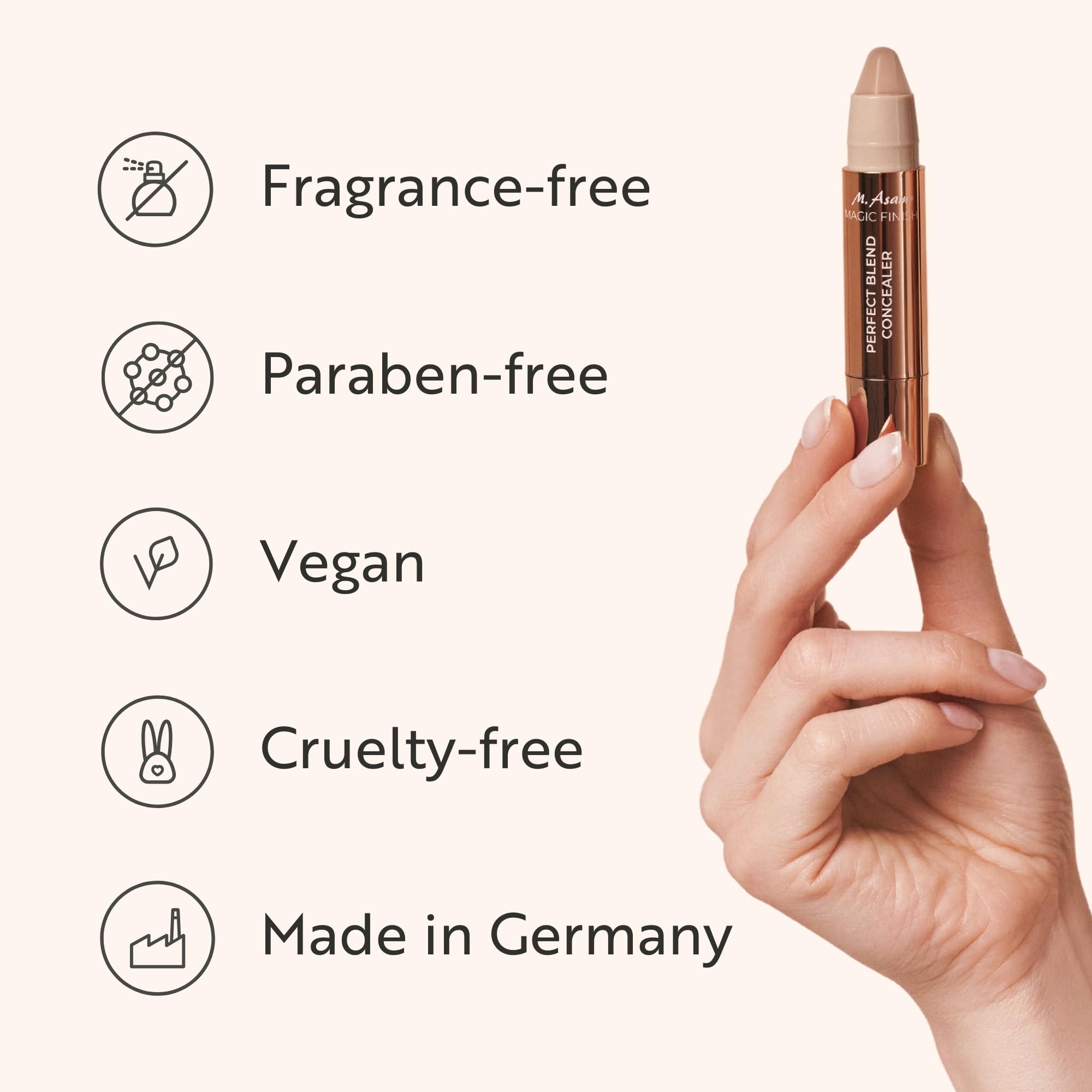 M. Asam Concealer Ivory - usage quotidien pour un teint uniforme
