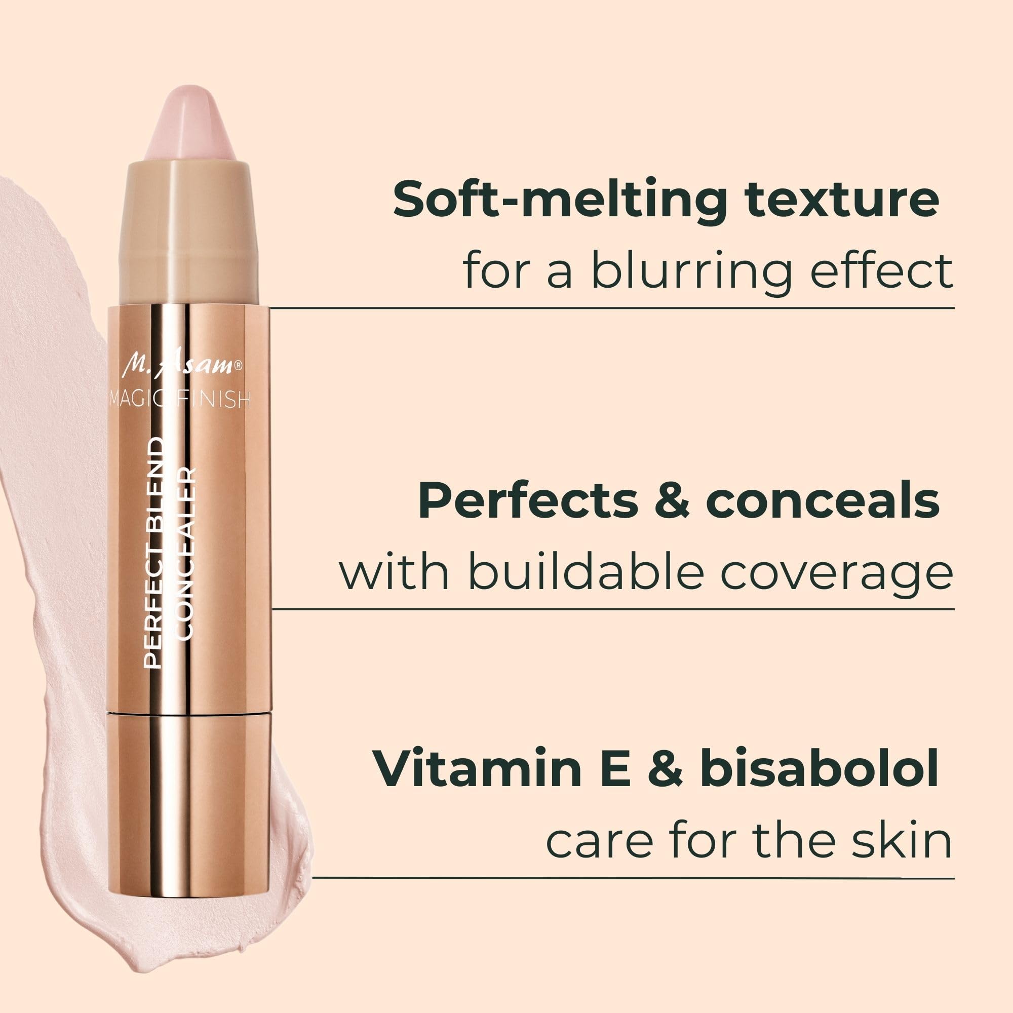Texture fondante M. Asam Correcteur Fusion Parfaite Fair, application fluide.