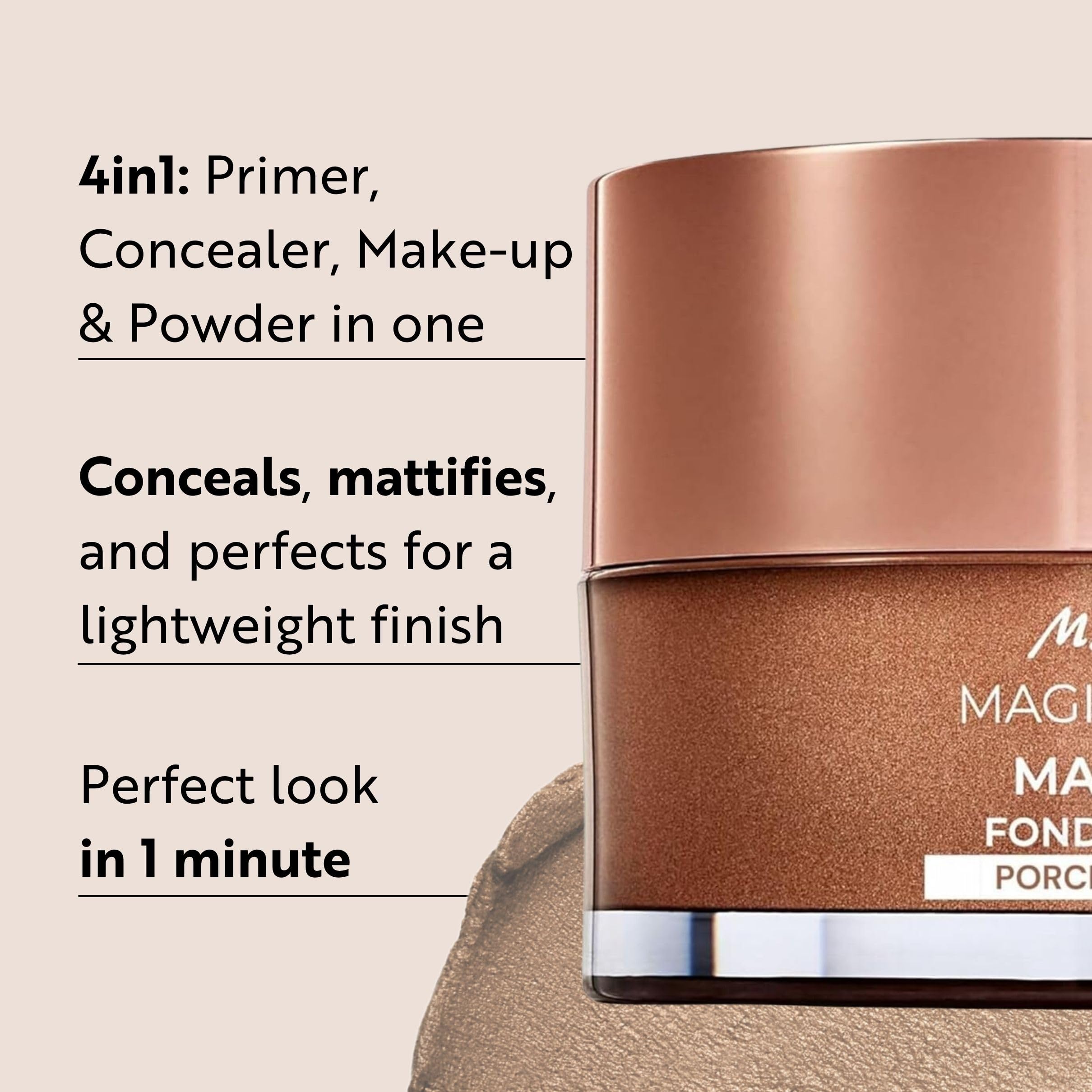 M. Asam Magic Finish Porcelain Teint Mousse – Texture soyeuse pour unifier le teint.
