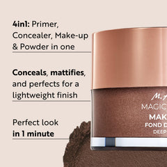 Texture soyeuse et finition mate naturelle de la mousse M. Asam.