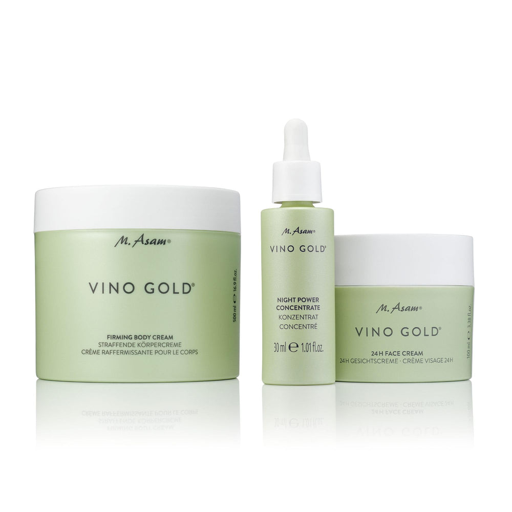 M. Asam VINO GOLD – senteur rafraîchissante qui complète la routine.