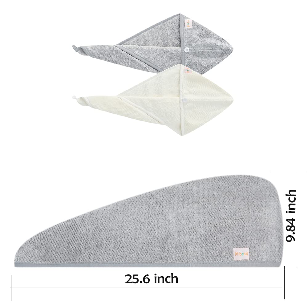 M-bestl serviette microfibre 25x65 cm convient a la plupart des tours de tete