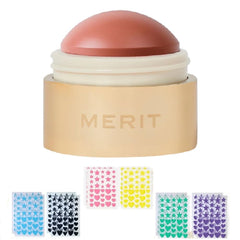 M Flush Baume Crème Rouge Pêche Douce – flacon élégant prêt à emporter