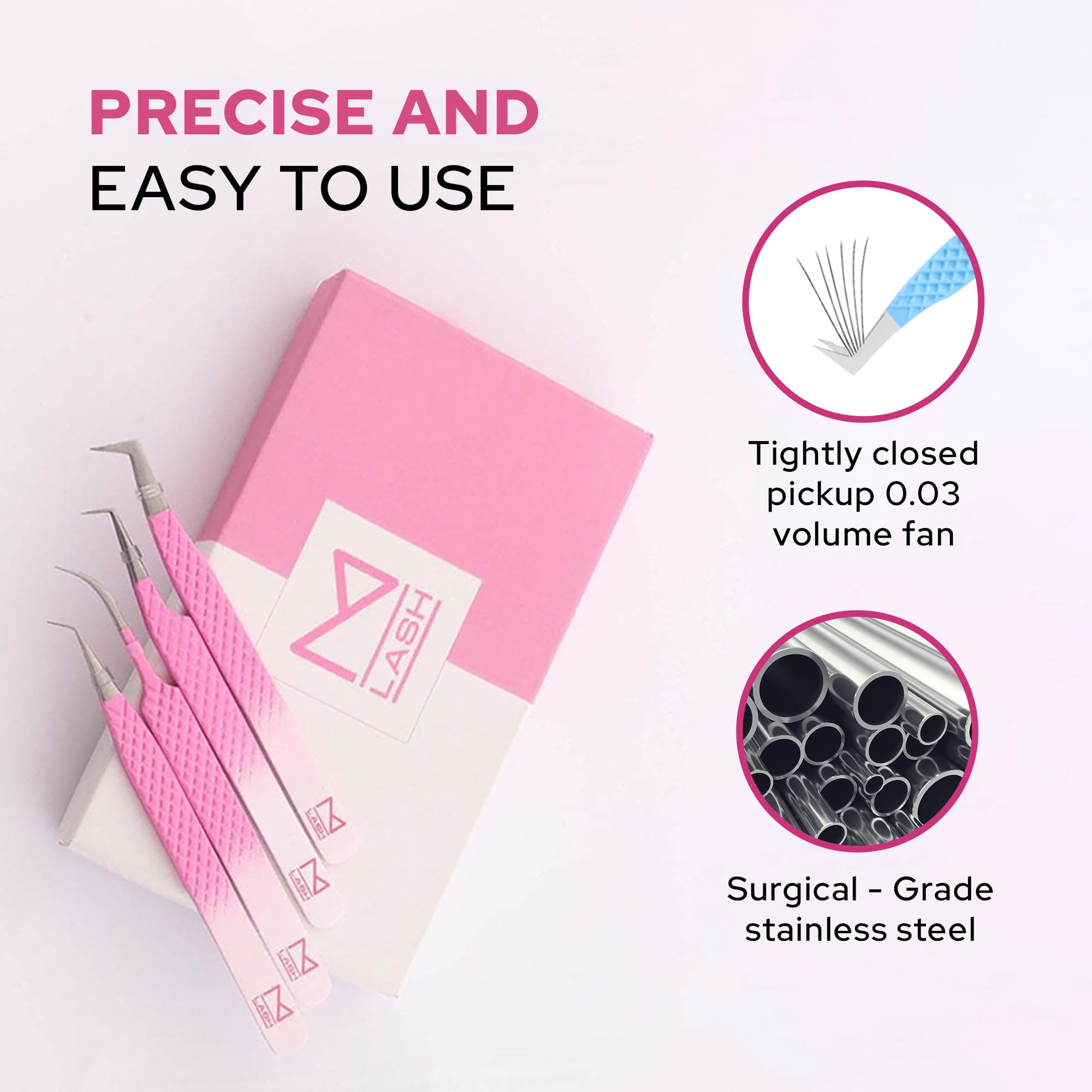 Pinces M LASH isolation pour placement précis des cils