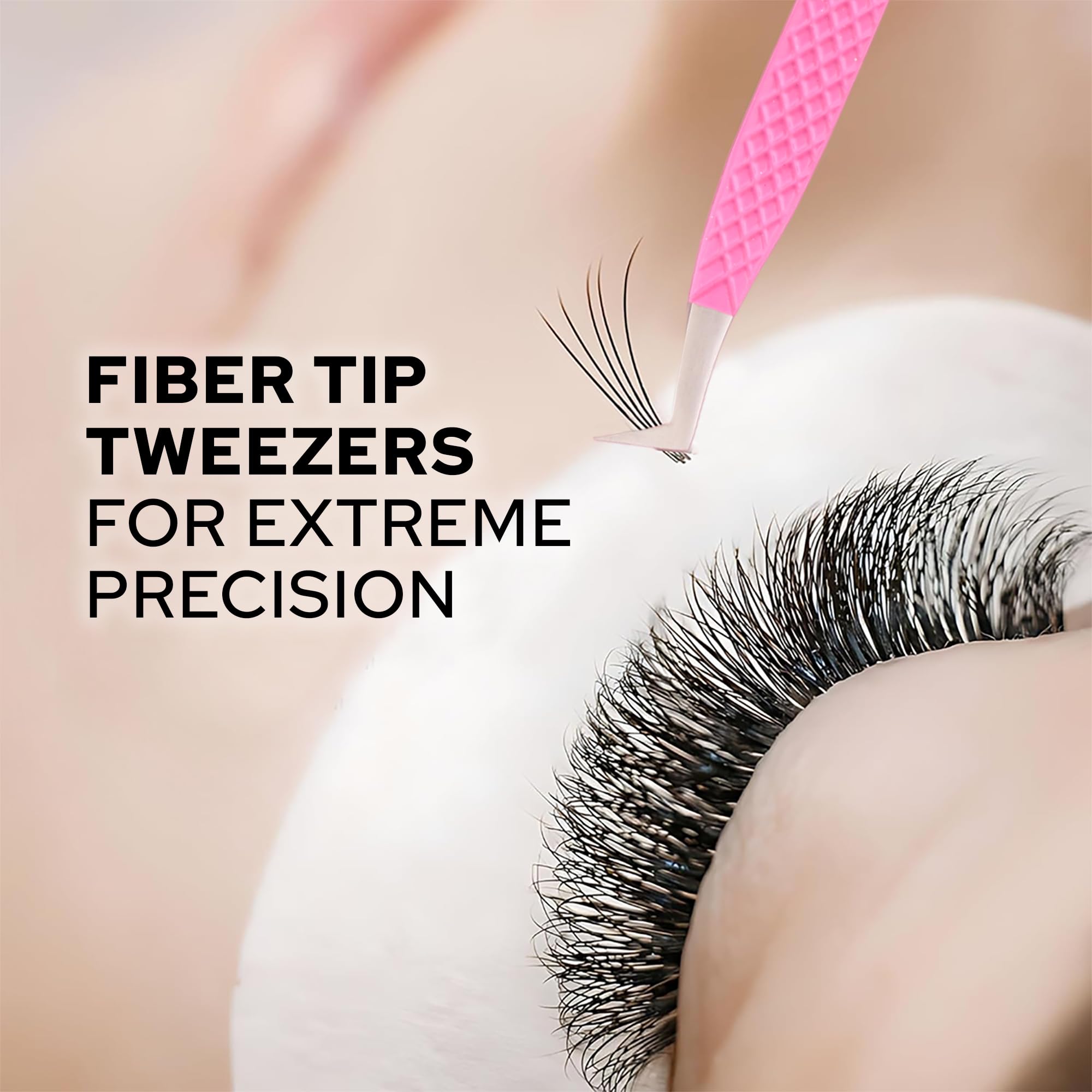 Pince de grappes pour application précise des cils.