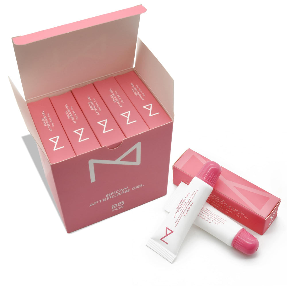 Sachets soin après-sourcils M pour le maintien du pigment.