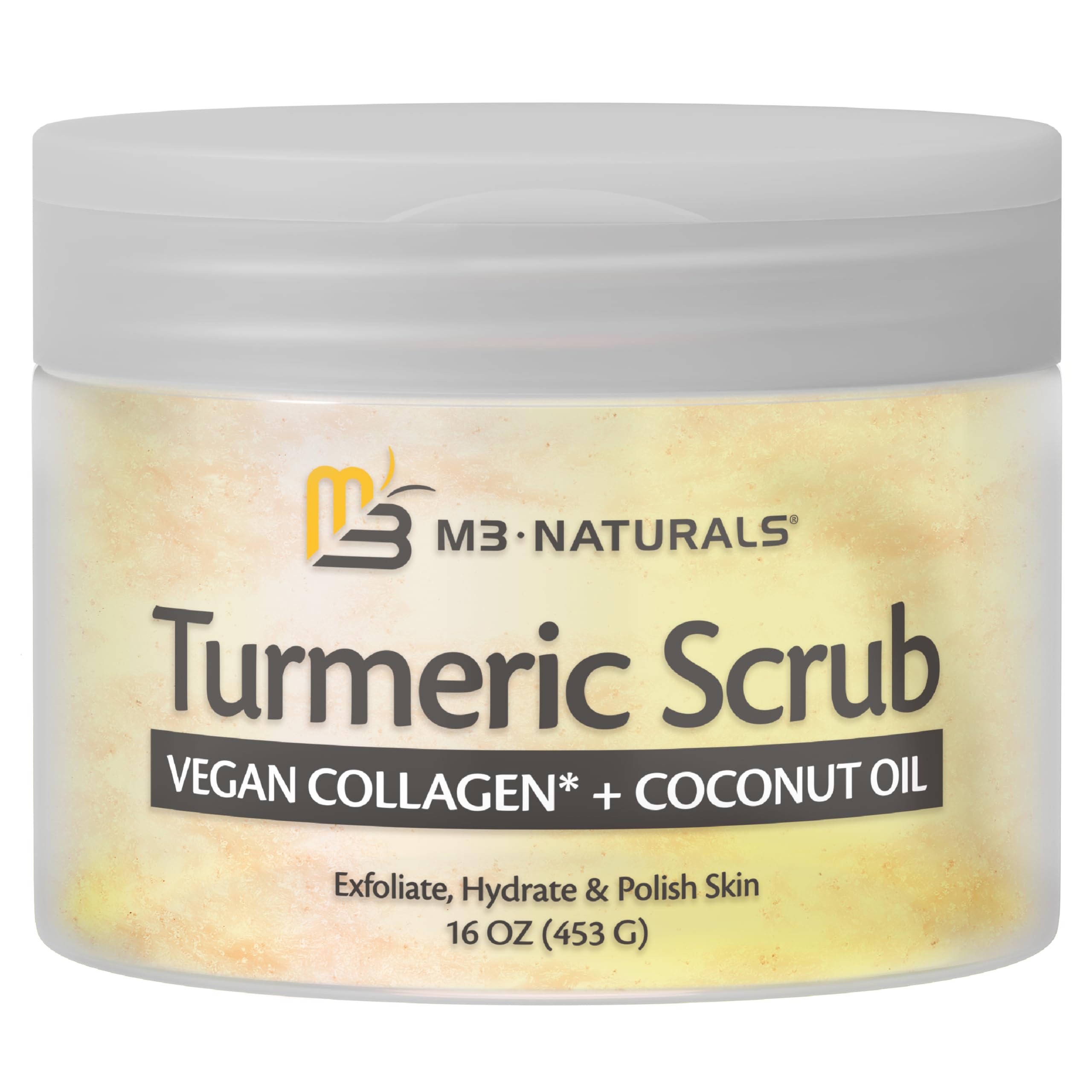 Gommage M3 Naturals appliqué sur les mains.