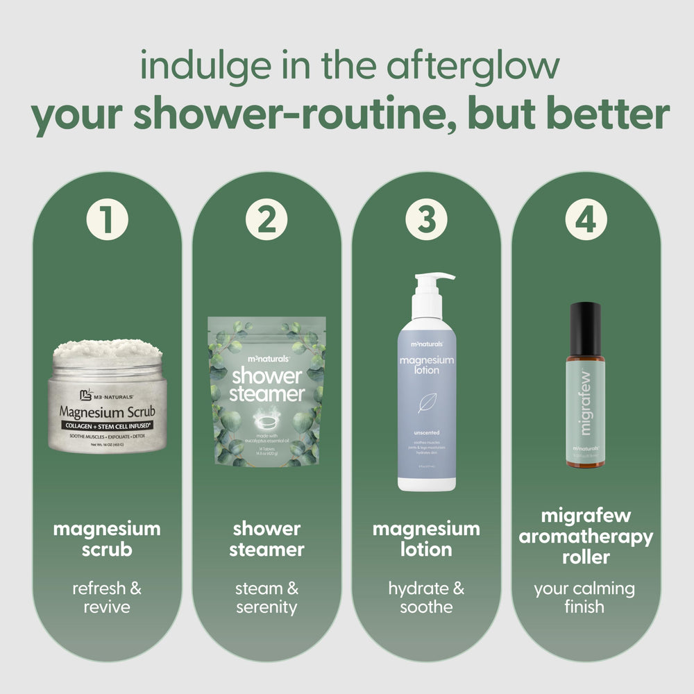 M3 Naturals Bombe Douche Eucalyptus – Arôme rafraîchissant pour une douche énergisante.