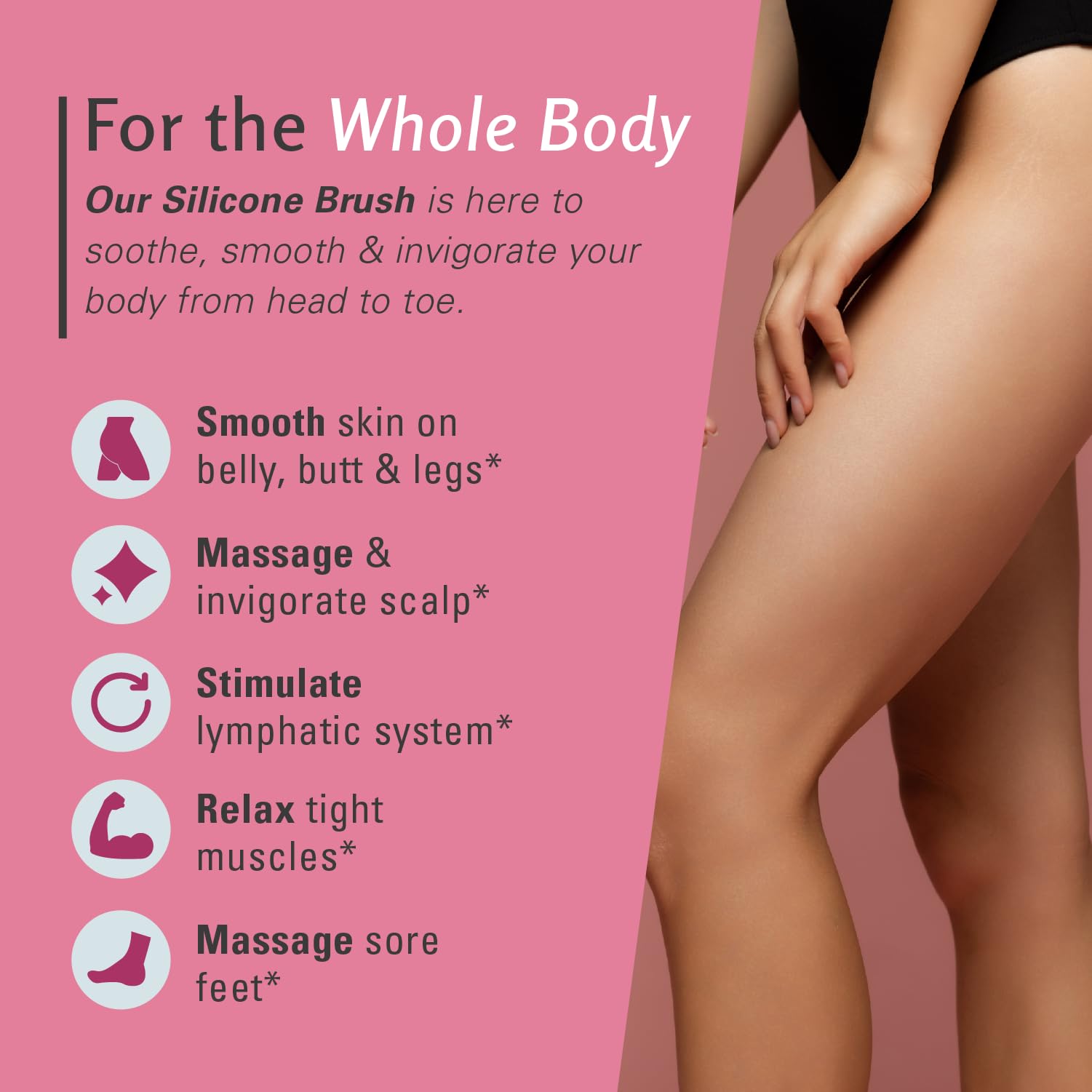 Brosse anti-cellulite M3 Naturals : usage régulier pour peau douce