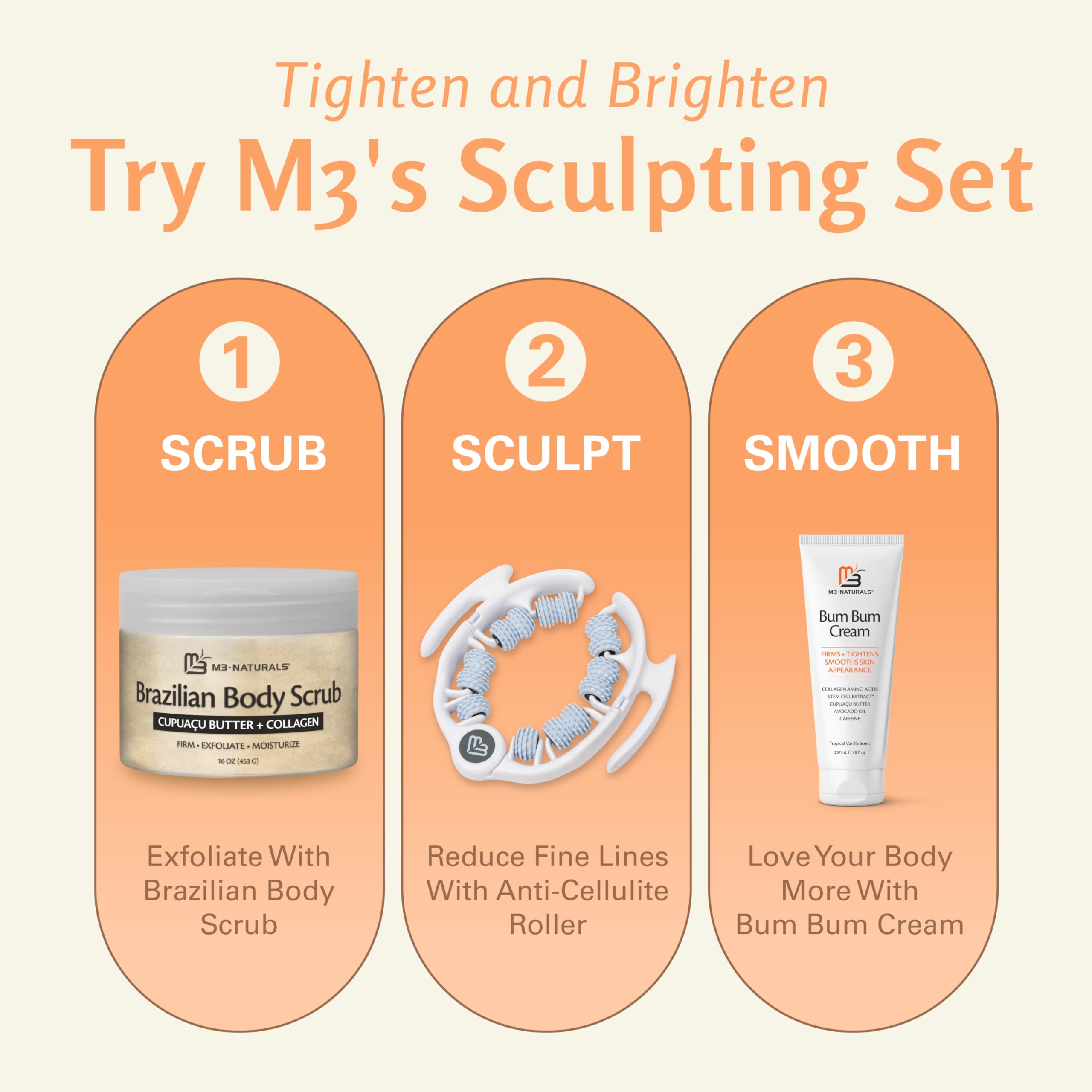 M3 Naturals collagène et jojoba soutiennent le renouvellement léger