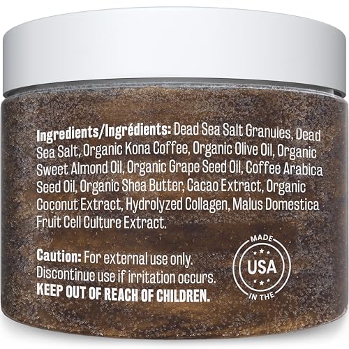 M3 Naturals gommage café arabica pour le corps, exfolie en profondeur et nourrit.
