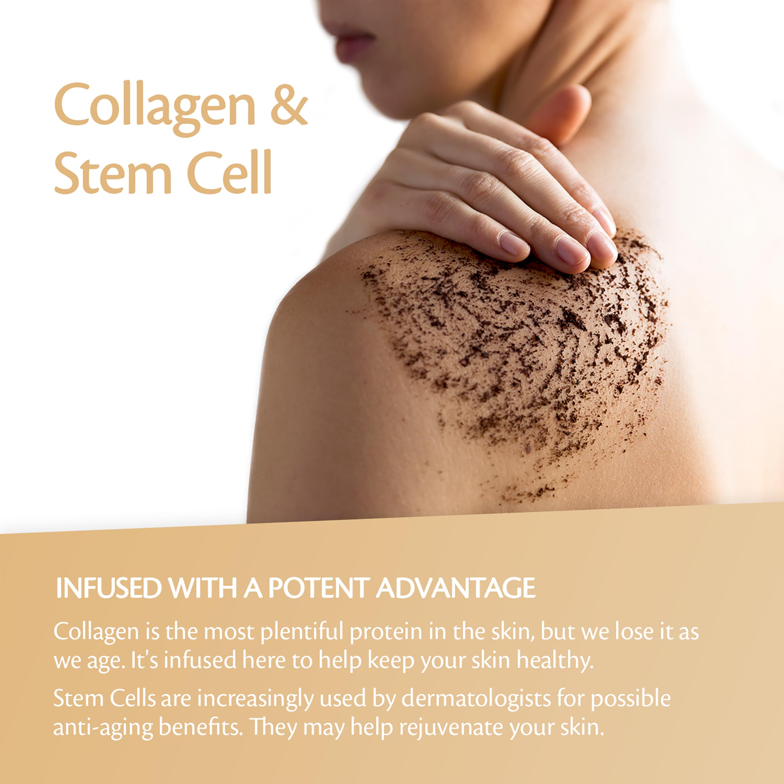 M3 Naturals gommage café arabica minimise visuellement les pores grâce à l'exfoliation.