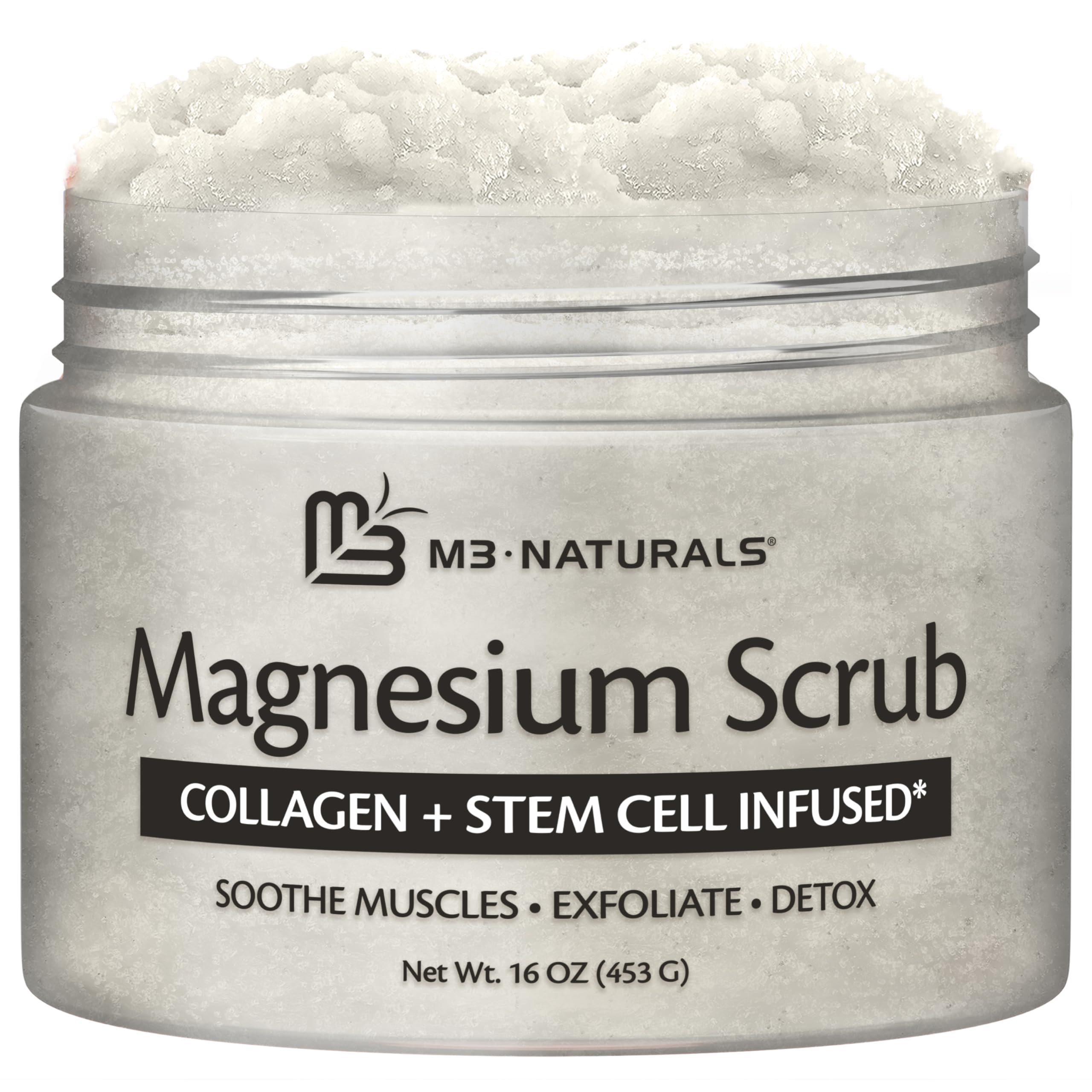 Gommage magnesium M3 Naturals : exfoliation douce pour peau plus lisse et fraîche