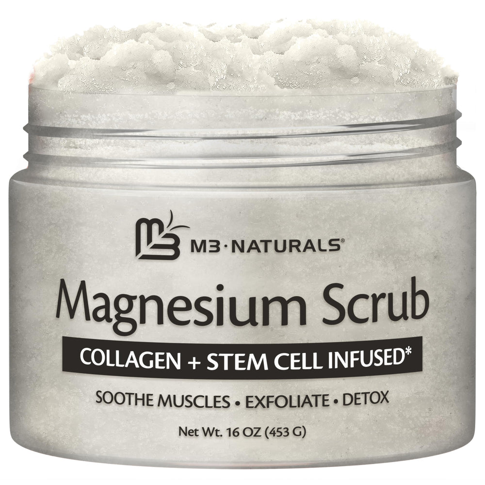 Gommage magnesium M3 Naturals : exfoliation douce pour peau plus lisse et fraîche
