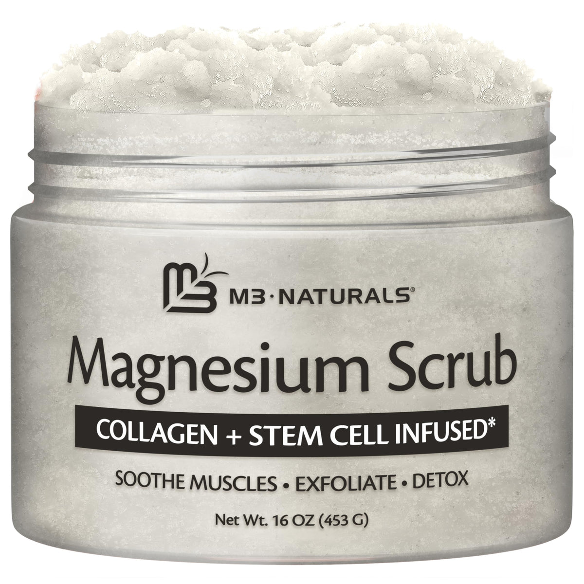 Gommage magnesium M3 Naturals : exfoliation douce pour peau plus lisse et fraîche