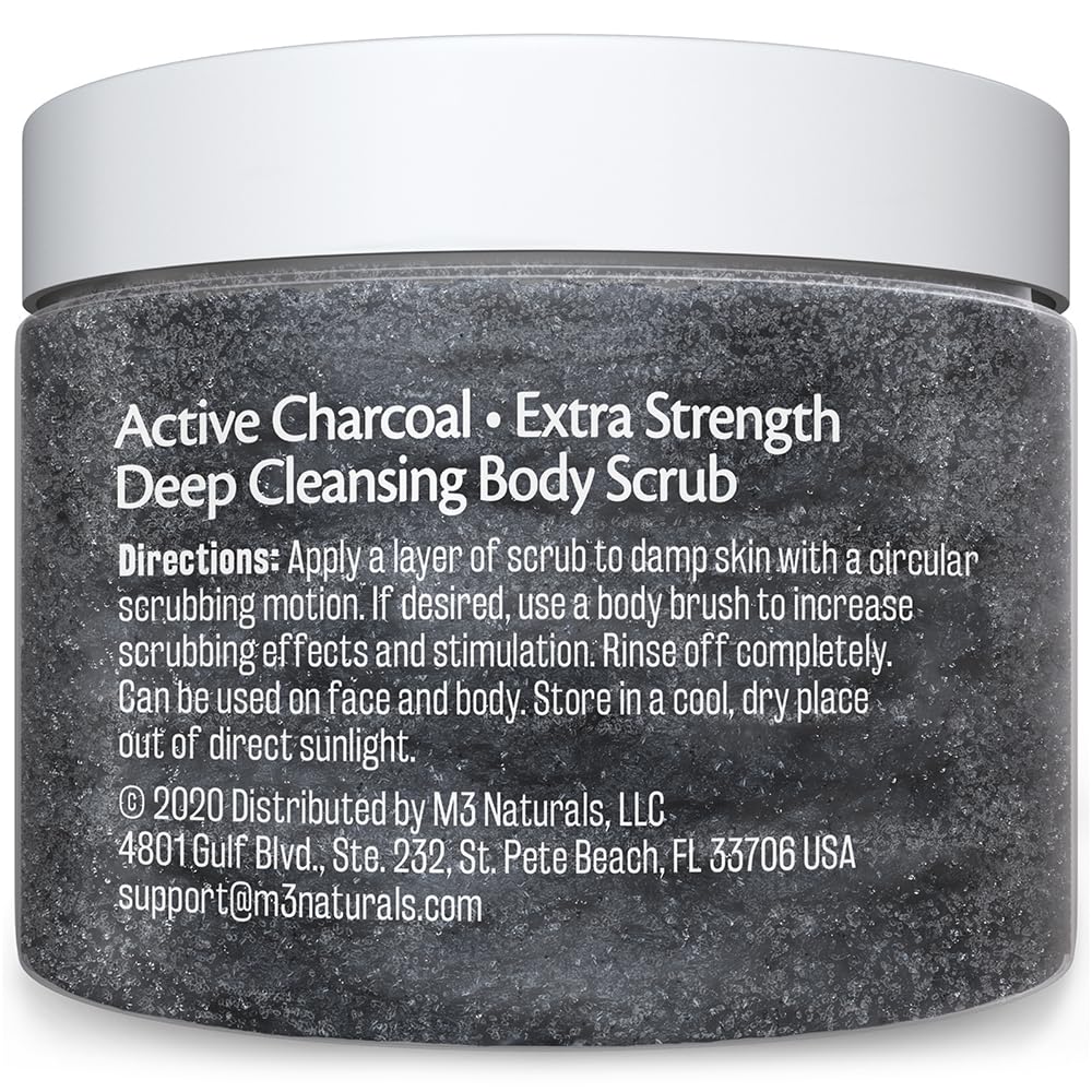 Rituel spa maison M3 Naturals charbon: soin du corps.