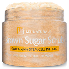 Gommage M3 Naturals au sucre brun pour le corps – exfolie en douceur et laisse la peau lumineuse