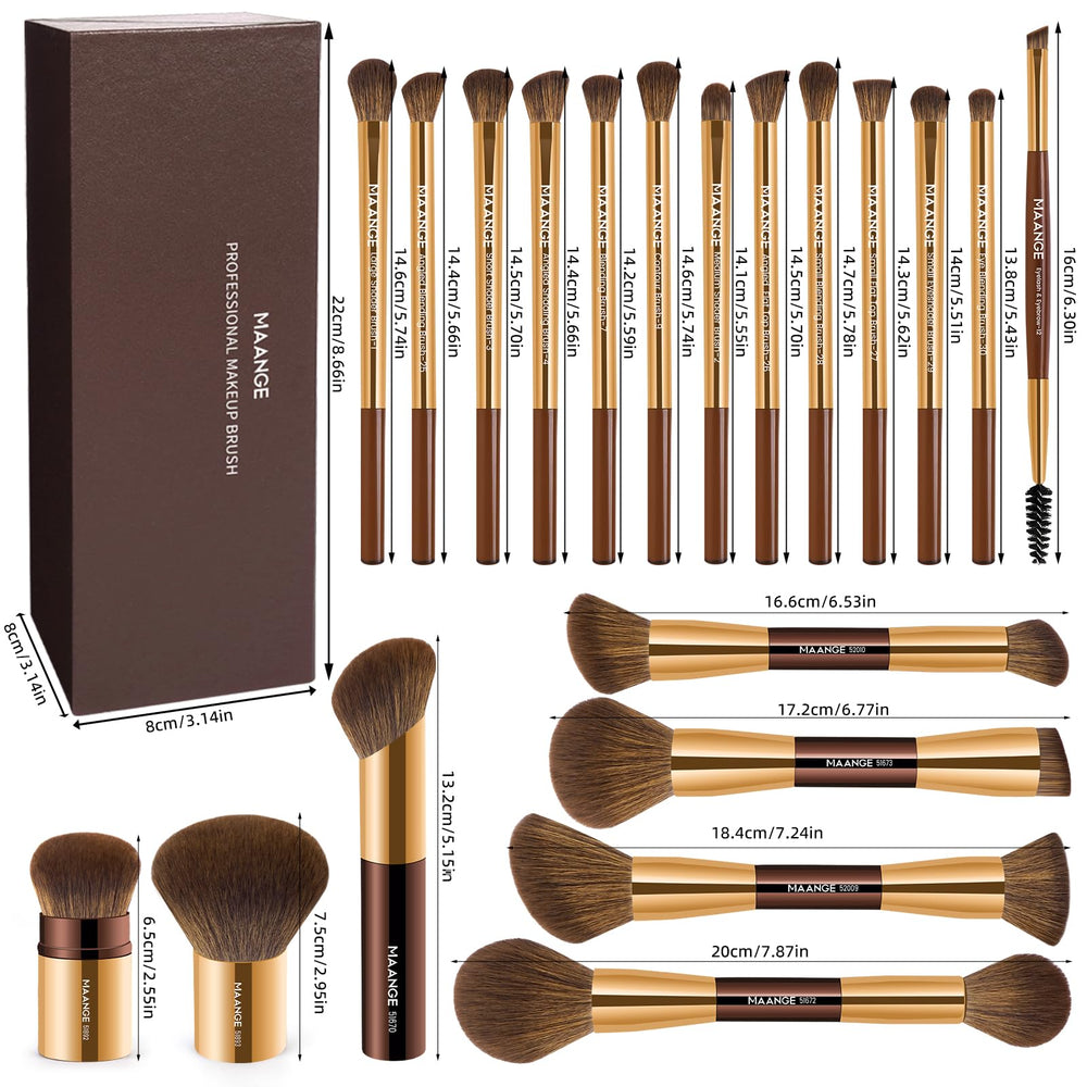 Coffret cadeau MAANGE pinceaux maquillage, cadeau élégant pour passionnés de beauté