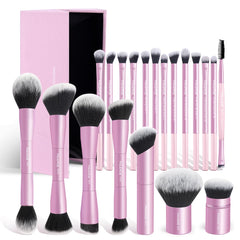 Pinceaux MAANGE 20 pièces dans une boîte cadeau pour un maquillage professionnel à domicile.