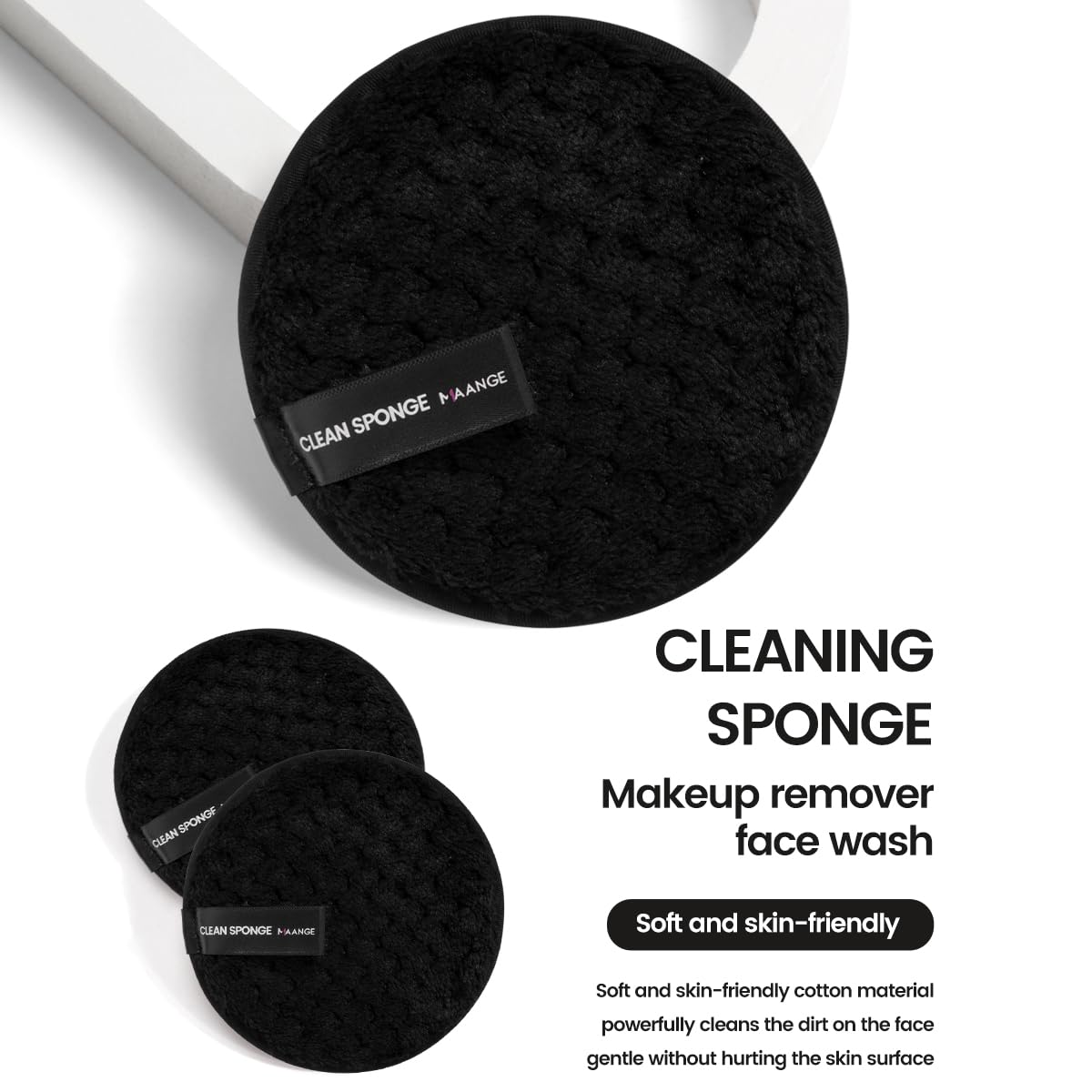 Éponge beauté MAANGE incluse, pour estomper facilement le fond.