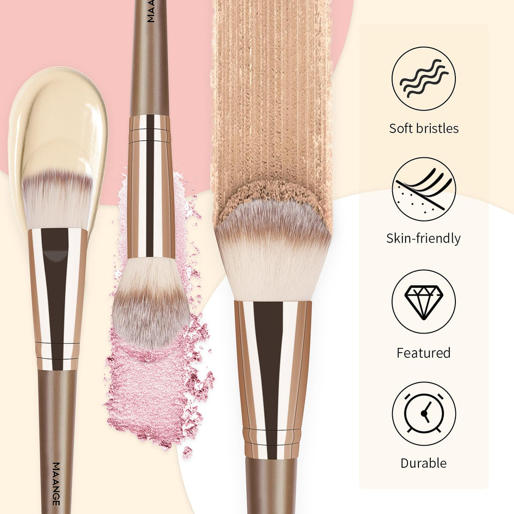 Idée cadeau MAANGE, ensemble pinceaux maquillage élégant et pratique.