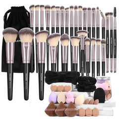 MAANGE kit pinceaux maquillage 51 pièces pour fond de teint fluide et uniforme