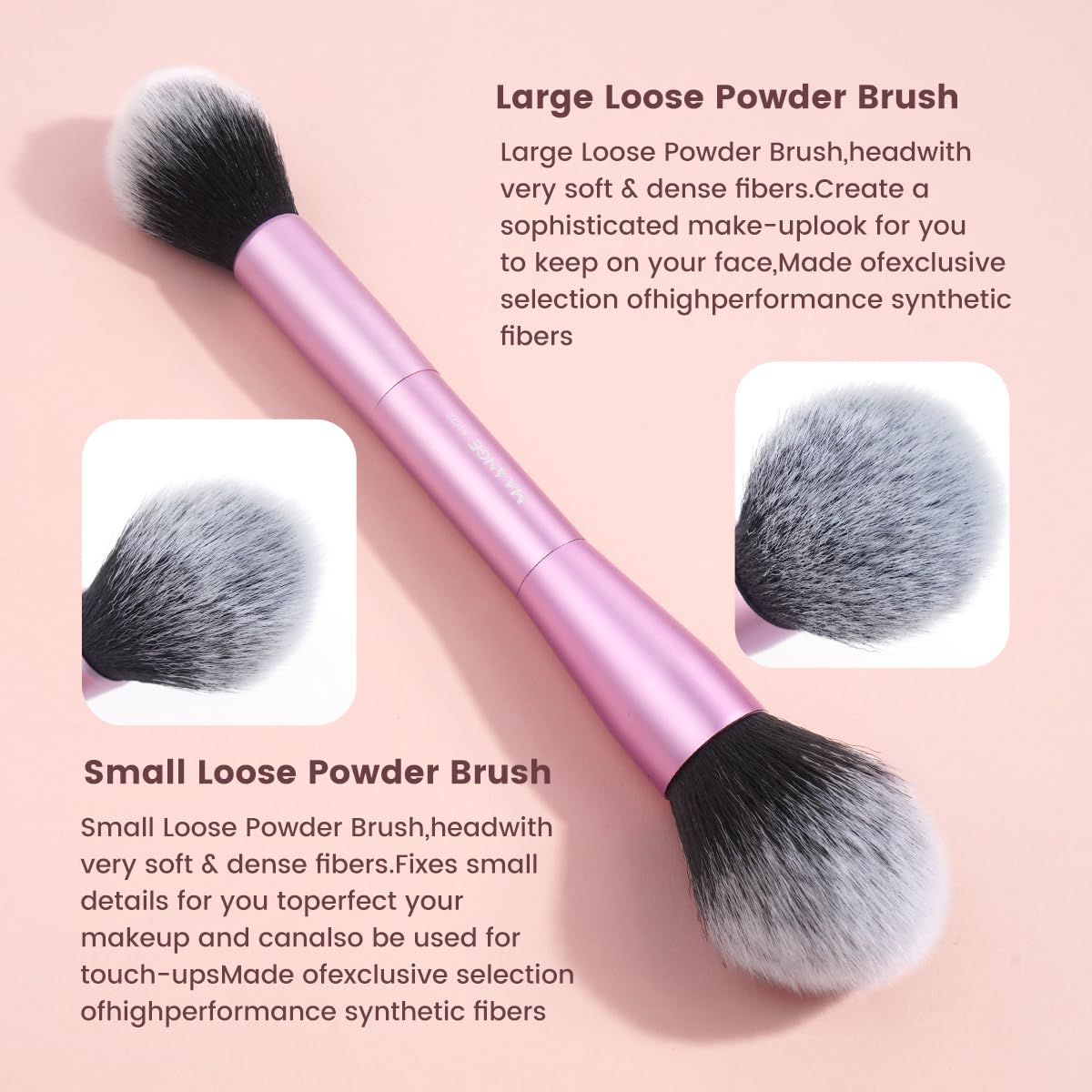 Kit pinceaux MAANGE portable, idéal pour voyage et retouches rapides.