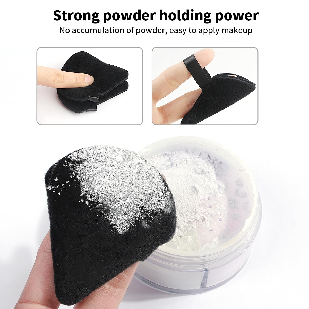 Mini puff MAANGE pour les détails et zones délicates.