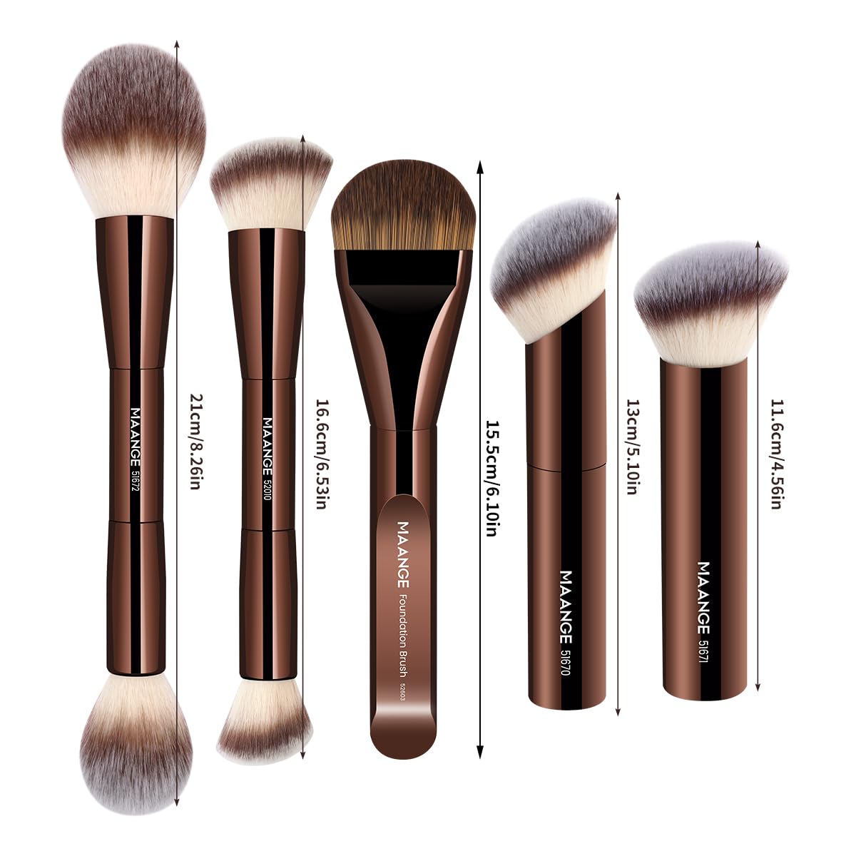 MAANGE pinceau blush-bronzer application douce et uniforme sur les joues