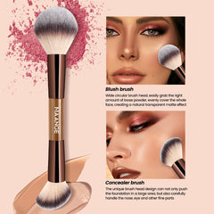 Maange pinceau correcteur double-face facilite la correction ciblée.