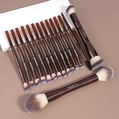 MAANGE pinceau visage double embout pour fond de teint et correcteur