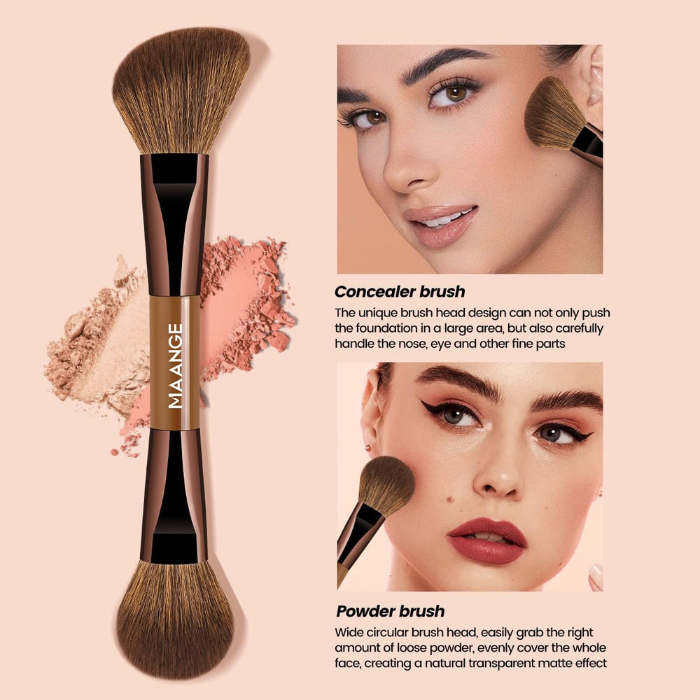 Pinceaux MAANGE pour textures liquides et crèmes, application homogène.