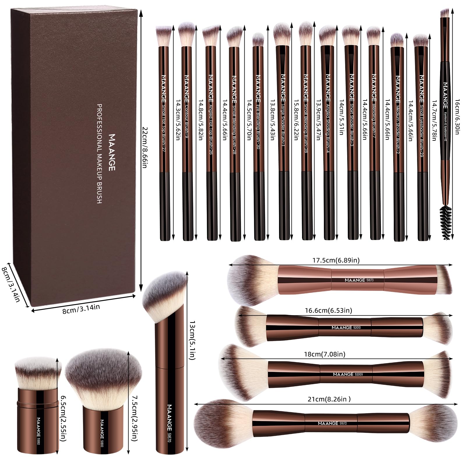 Coffret MAANGE prêt à offrir avec étui élégant.