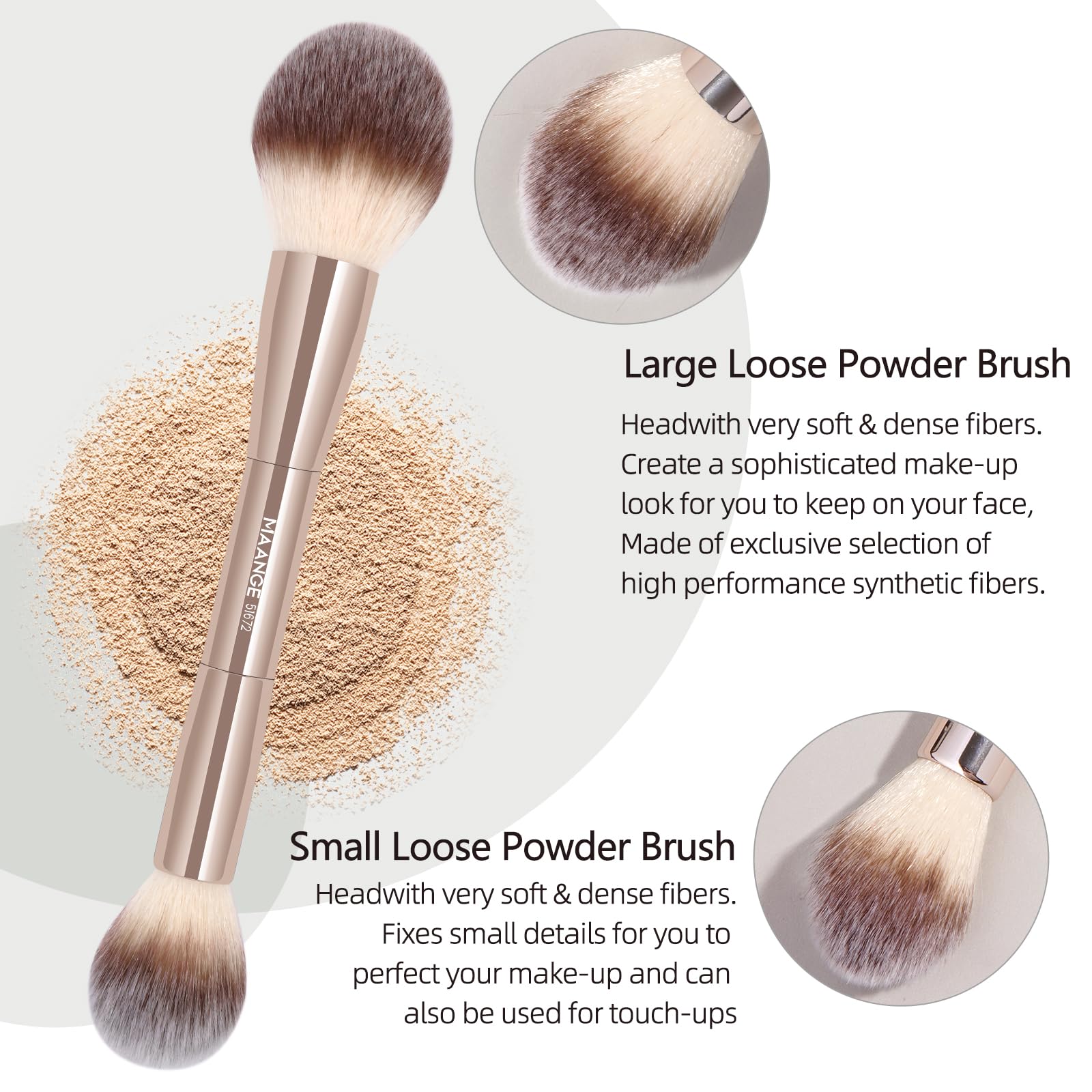 Pinceau correcteur et crème MAANGE pour retouches précises.